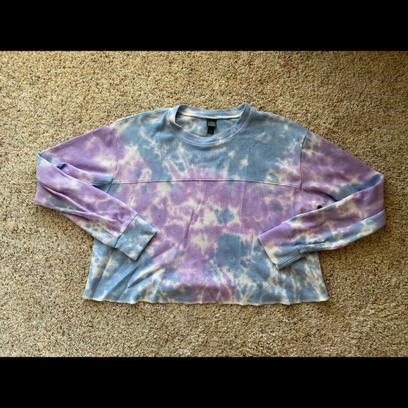 wild fable Tops - Wild Fable Tie Dye Waffle Top